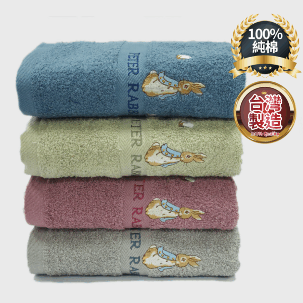 彼得兔歐風精繡童巾