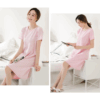 純棉條紋居家睡裙