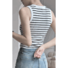 純棉條紋胸墊背心