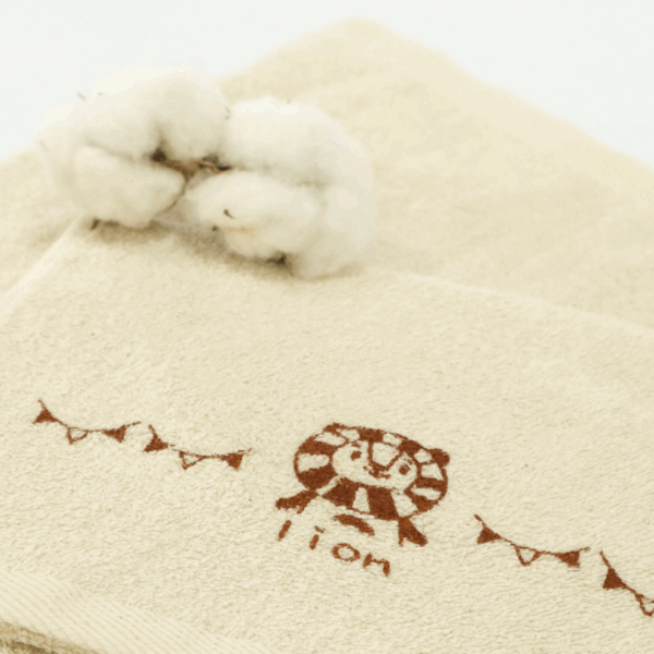 無染動物印花童巾