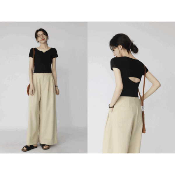 短版設計胸墊上衣