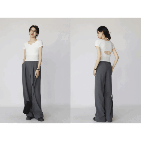 短版設計胸墊上衣