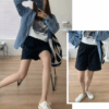 棉麻擴腿休閒短褲